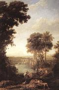 Claude Lorrain Landscape with the Finding of Moses sdfg oil painting on canvas